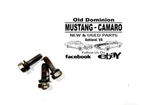 1965-1966 Mustang Windshield Wiper Motor Bracket Attaching Bolts Set Of 3. Fixed Price $18.99.