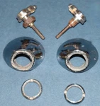 1953 1954 1955 1956 1957 Corvette Wiper Transmission Bezels, Nozzles & Nuts. Fixed Price $74.99.