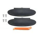 2X Black For Porsche 996/997-911, 986/987 Boxster,cayman Sun Visor Mirror Cover.. Fixed Price $12.95.