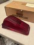 Nos Mopar 1946-48 Desoto Left Rear Tail Light Lens Glass #1161449. Fixed Price $30.00.