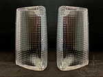 1972 Lincoln Mark Iv Park Lamp (turn Signal) Lens Pair (D2LY13208A, D2LY13209A). Fixed Price $115.00.