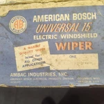 American Bosch Universal 15 Wiper Motor 12VOLT #wwf 12C19.720. Fixed Price $140.00.
