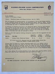 Oct 17 1947 Kaiser-frazer Sales Bulletin Windshield Washer Anti-freeze Solution. Fixed Price $5.60.