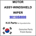 98110-S8000 Hyundai Motor Assy-windshield Wiper New Genuine Oem Part. Fixed Price $61.99.