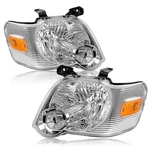 2006-2010 Ford Explorer Chrome Housing Halogen Headlights Lamps Pair 06-10. Fixed Price $93.09.