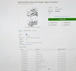 Dodge Journey Chrysler Oem 09-13 Wiper-front Transmission 05116303AH. Fixed Price $35.00.