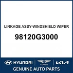 2018-2020 Hyundai Elantra Gt Linkage Assembly-windshield Wiper 98120G3000. Fixed Price $142.03.