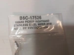 1956/60 Ford Pickup Wiper Arm, Right Hand, Ss, B6C-17526. Fixed Price $8.71.