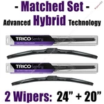 Matched Set Of Hybrid Wipers 24"+20" Trico Sentry Blades 32-240 32-200. Fixed Price $27.96.
