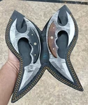 2 Pcs Set Of Custom Made Damascus Steel Fixed Blade Unique Karambit Knife. Fixed Price $161.25.