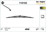 Swf 116192 Wiper Blade For Audi, Fiat, Seat, Skoda, Vw. Fixed Price $12.37.
