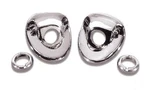 55 56 Chevy Windshield Wiper Chrome Escutcheon Bezels Nuts & Nozzles. Fixed Price $71.95.