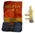 New Old Stock Windshield Washer Check Valve For 1959-63 Mopar #1880222. Fixed Price $85.00.