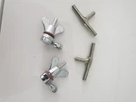 Jaguar XK120 XK140 XK150 Windscreen Washer Jets Pair C5473/4 With Tee Pieces. Fixed Price $143.26.