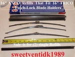 (2) .. Nos Anco Refills RF-16 Substitutes For Trico Wipers Usa Made. Fixed Price $29.99.