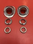 1959 Chevy Windshield Wiper Escutcheon Cowl Bezel Used. Fixed Price $125.00.