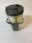 Nos Windshield Washer Glass Jar Bottle Bracket Brass Pump 40 50 Pontiac Chev. Fixed Price $299.95.