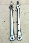 1930 1931 Model Ford Roadster Windshield Stanchions Original Pair Phaeton. Fixed Price $295.00.