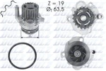 Water Pump Audi Dodge Ford Jeep Mitsubishi Seat Skoda Vw Dolz A193. Fixed Price $47.34.