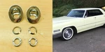 1965 1966 1967 Cadillac Wiper Arm Pivot Bezels (pair) SB-50032. Fixed Price $80.00.
