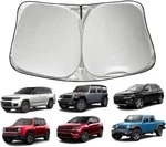 Car Windshield Sunshade Compatible With Jeep Wrangler Grand Cherokee Compass. Fixed Price $11.98.