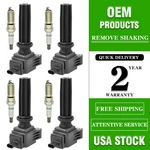 4X Oem Ignition Coil + Spark Plug Ford Fusion Focus Lincoln 2.0L 2.3L UF670. Fixed Price $39.76.