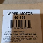 Best Parts Inc. Wiper Motor 40-158 Fits 90-02 Gm- Chevy, Gmc, Cadillac Suv/truck. Fixed Price $60.00.