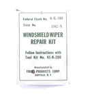 Windshield Wiper Repair Kit G085 CHEVY/G067M3 Scout Car /M38A1/ Willys Mb Nos. Fixed Price $27.49.