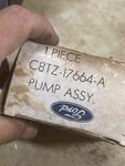 C8TZ-17664-A Ford Nos Washer Pump. Fixed Price $45.00.