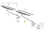 Wiper Arm Left For Bmw E-36. Fixed Price $89.95.