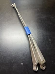 Mercedes W110 W111 280SE Pair Of Windshield Wiper Arms Brushed Satin 1108200744. Fixed Price $111.00.